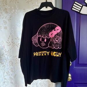 Sold - Lazy Oaf Pretty Ugly One Size T-Shirt